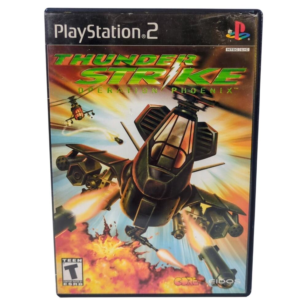 Thunder Strike Operation Phoenix PlayStation 2 PS2 Helicopter Combat Shooter